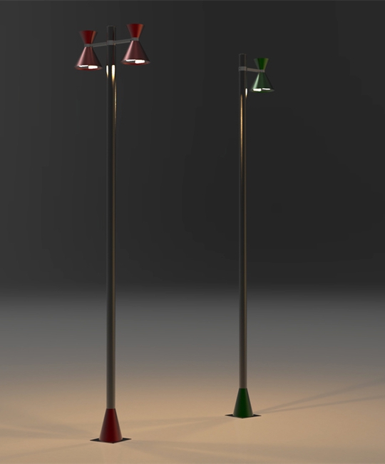 Lampioni da giardino in Acciaio Inox